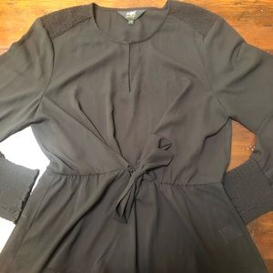 Long sleeve, peplum top